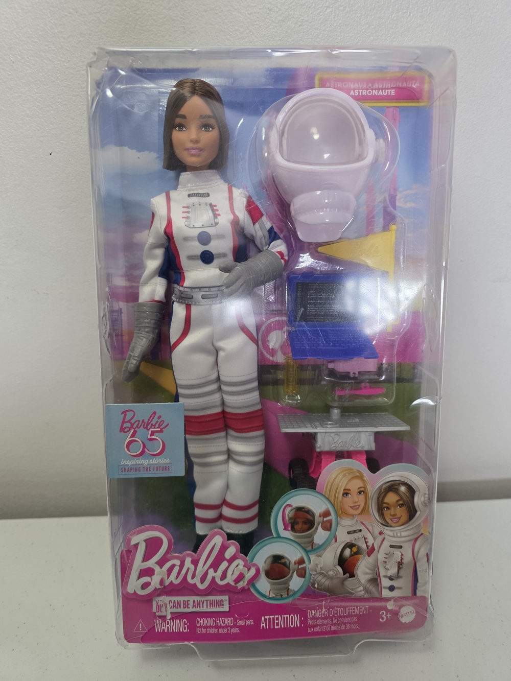 Barbie - 65th Birthday Doll With 10 Accessories, Astronaut Outfit (BOX DAMAGED